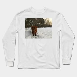 Scottish Highland Cattle Calf 1640 Long Sleeve T-Shirt